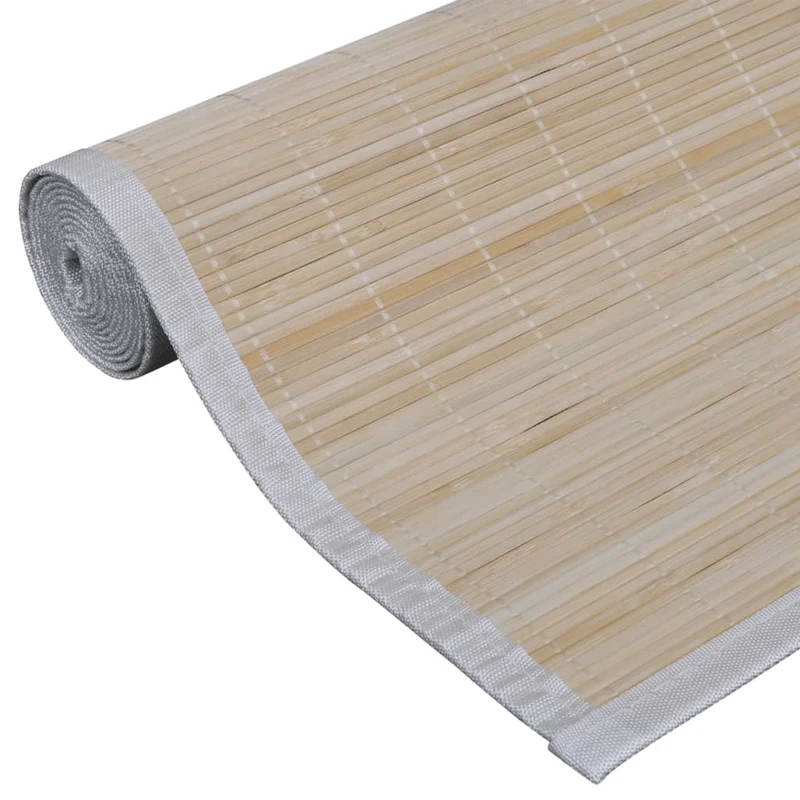 Lot de 2 tapis rectangulaires Bambou naturel 120x180 cm DEC023996