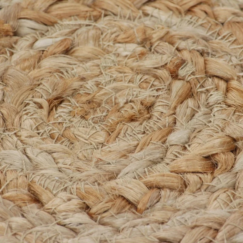 Tapis Jute design tressé 90 cm rond DEC023929