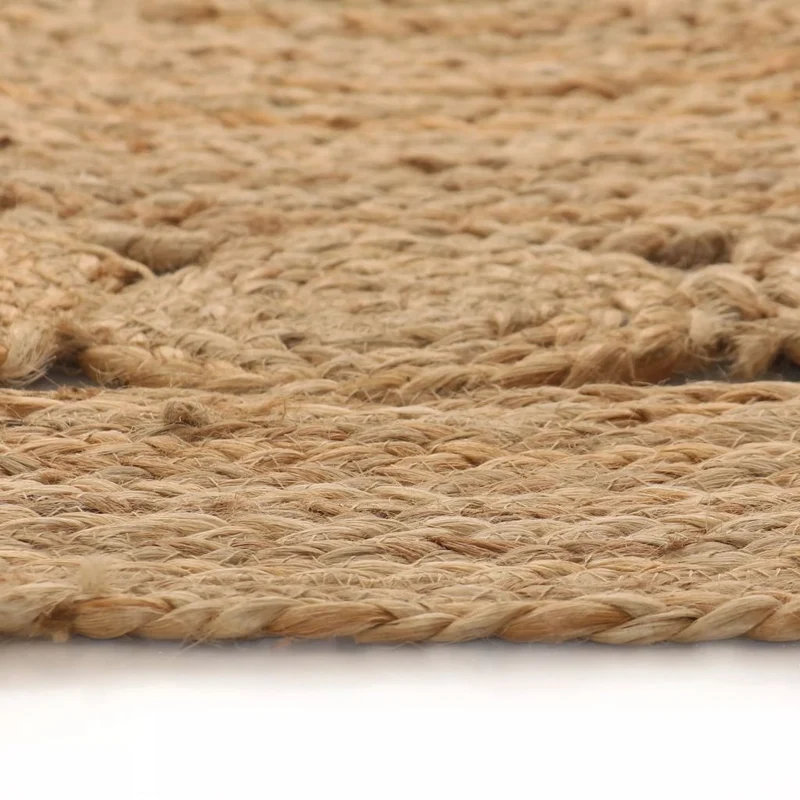 Tapis Jute design tressé 90 cm rond DEC023929