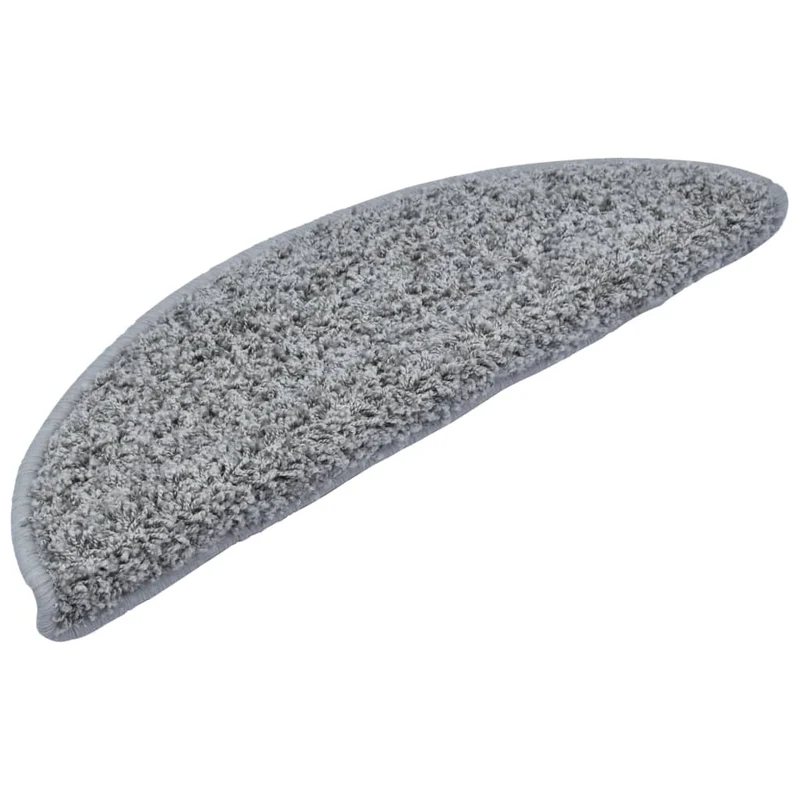 Tapis d'escalier 15 pièces Gris 56 x 20 cm DEC023560