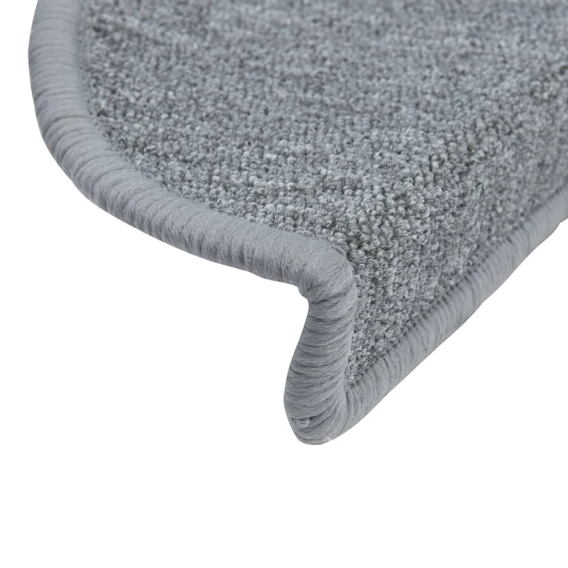 Tapis d'escalier 15 pièces Gris clair 56x17x3 cm DEC023547