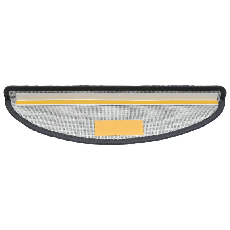 Tapis d'escalier 15 pièces Gris foncé 56x17x3 cm DEC023545