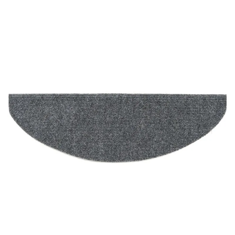 Tapis d'escalier auto-adhésif 15 pièces 65 x 21 x 4 cm Gris clair DEC023313