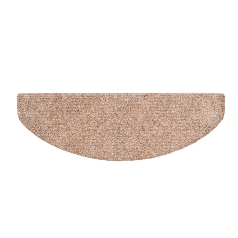 Tapis d'escalier auto-adhésif Poinçon aiguilleté 15 pièces Marron DEC023310