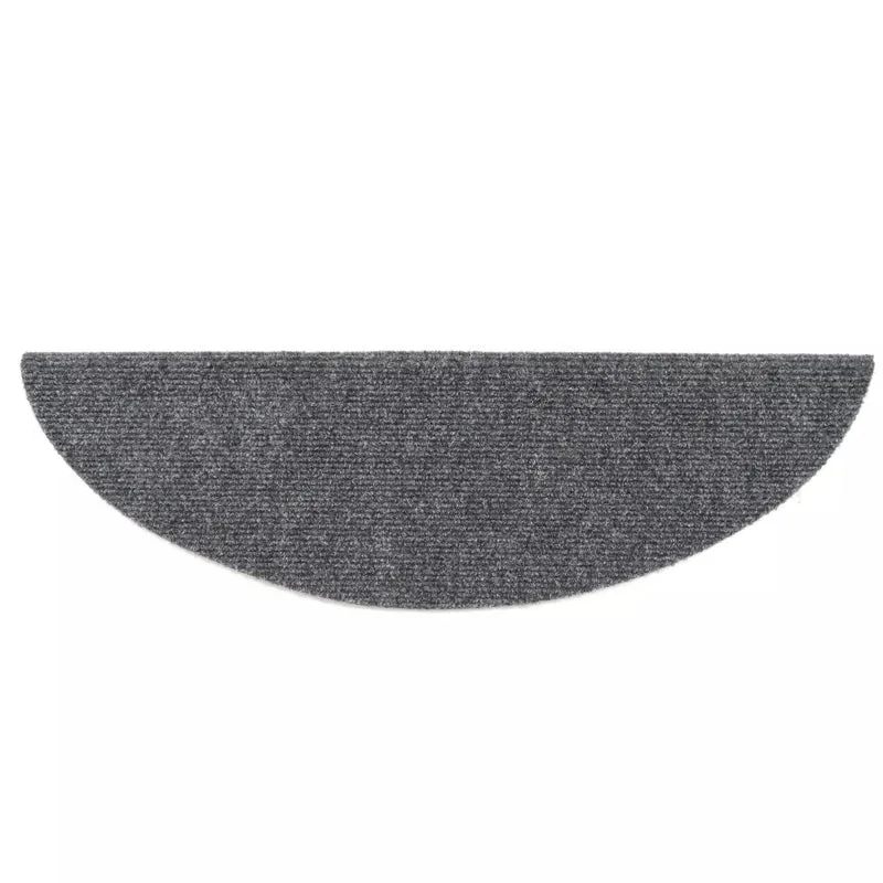 Tapis d'escalier auto-adhésif 15 pièces 54 x 16 x 4 cm Gris clair DEC023307