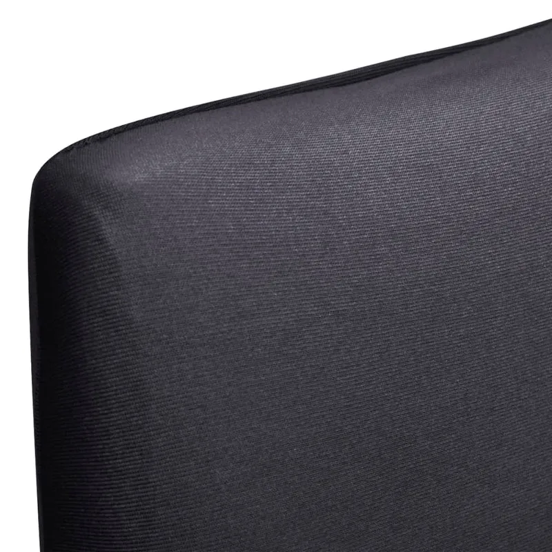Housse de chaise droite extensible 6 pcs anthracite DEC022371