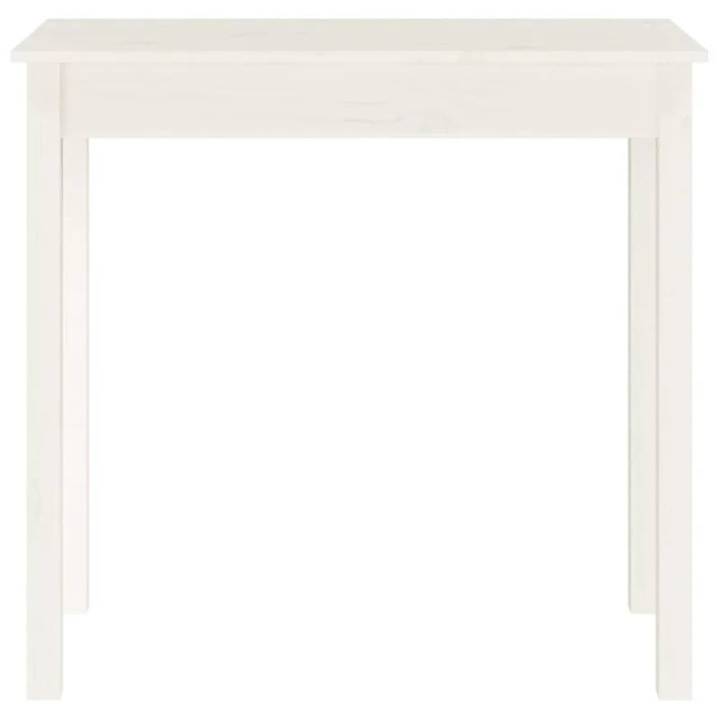 Table console meuble d'entrée 80 x 40 x 75 cm bois massif de pin blanc DEC031721