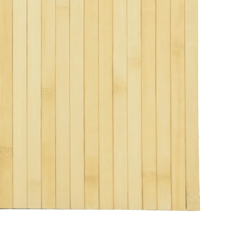 Paravent séparateur de pièce cloison 165 x 600 cm bambou beige DEC031159
