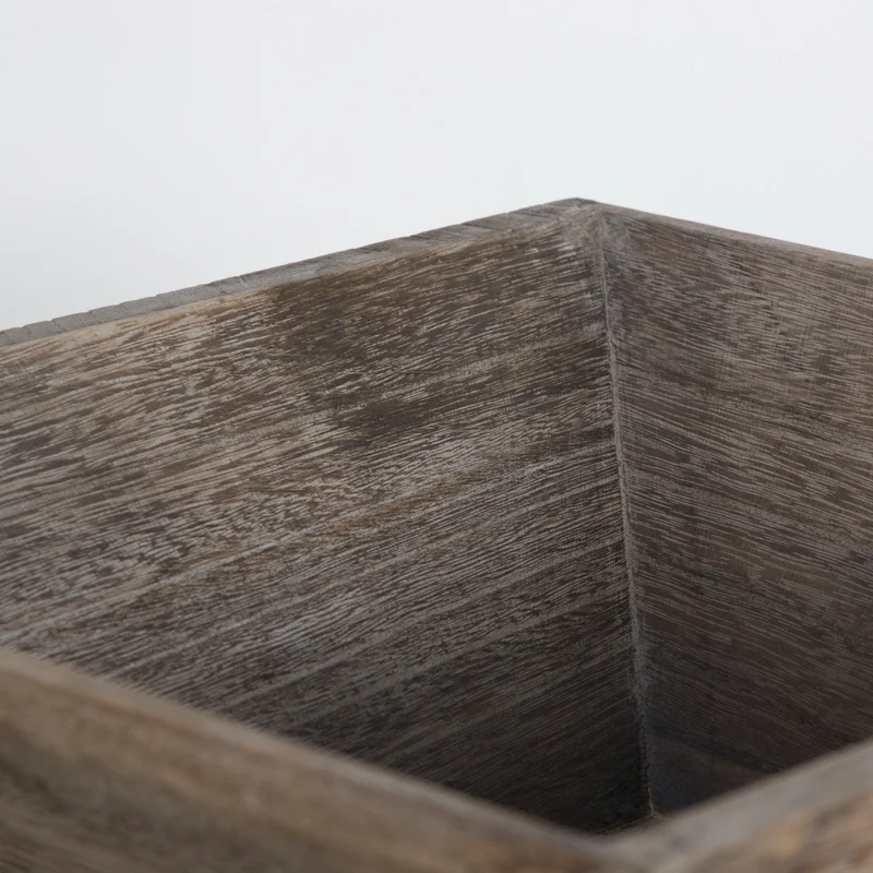 Tabouret table d'appoint cube table de chevet table basse en bois gris 38x40x40cm TABA06014