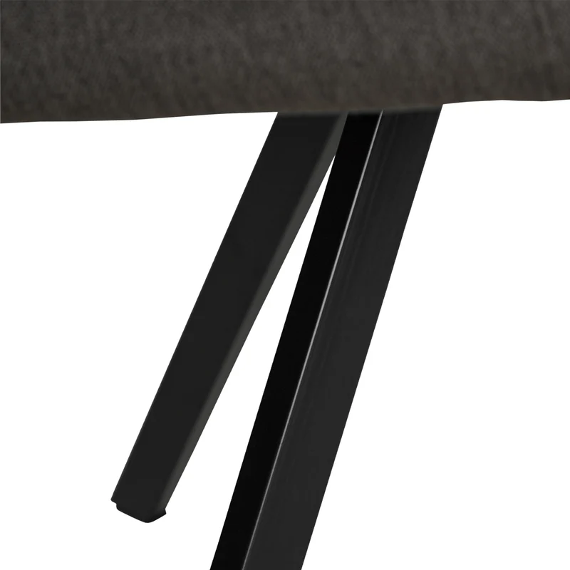 Chaise de salle à manger salon avec revêtement confortable couleur anthracite CDS06007