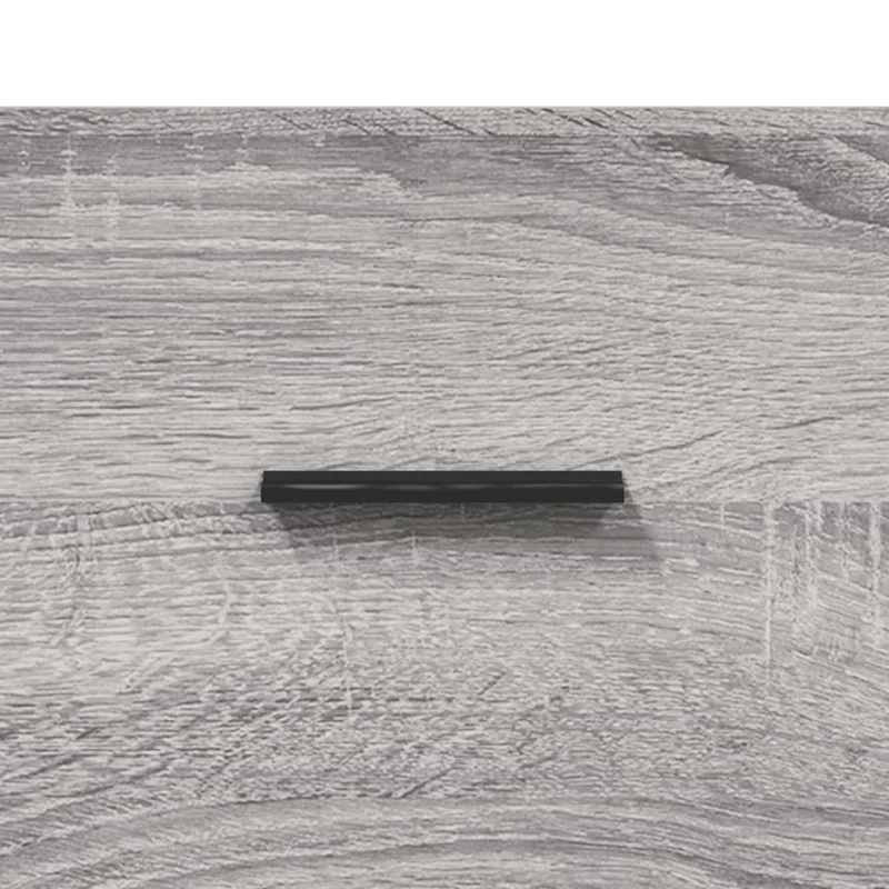 Table de chevet avec tiroirs 40 x 35 x 47,5 cm bois d’ingénierie gris et fer DEC034613