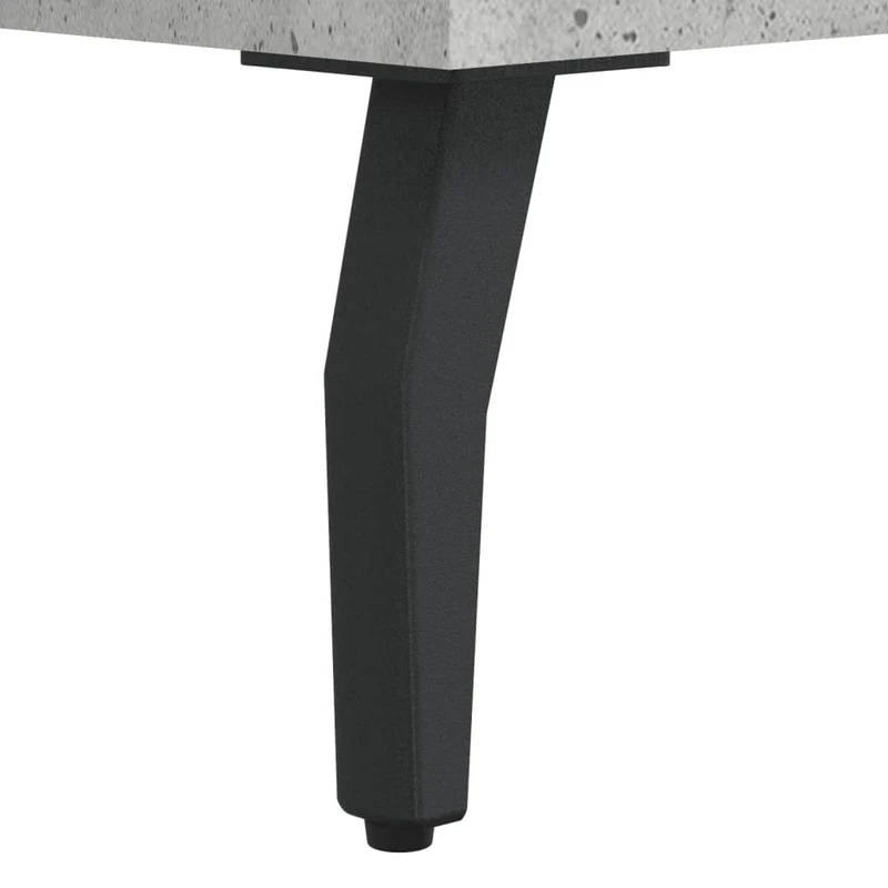 Table de chevet avec tiroirs 40 x 35 x 47,5 cm bois d’ingénierie gris et fer DEC033986