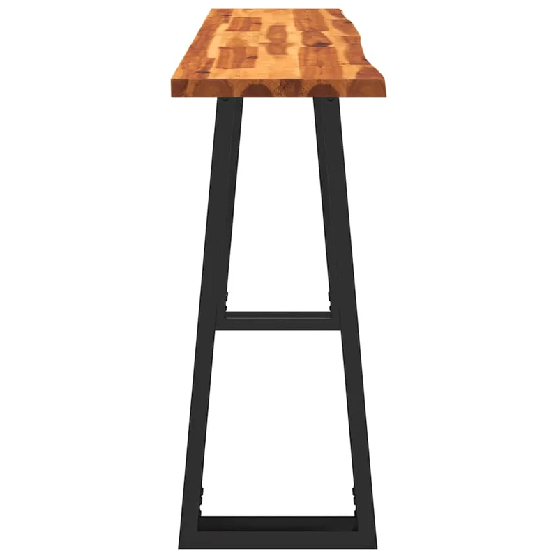 Table console table d'appoint 140 x 40 x 80 cm bois d'acacia et acier DEC032281