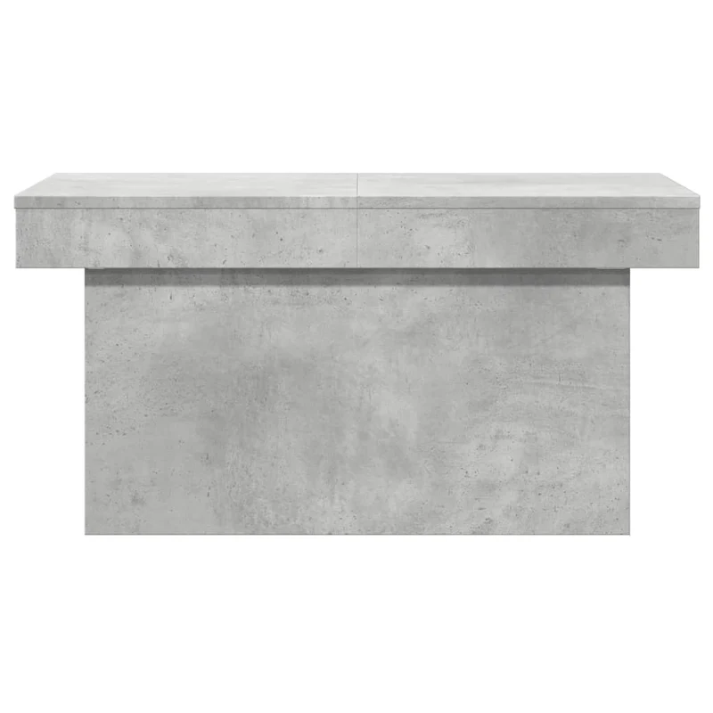 Table basse espace de rangement caché design moderne 100 x 55 x 40 cm bois d'ingénierie gris DEC039239