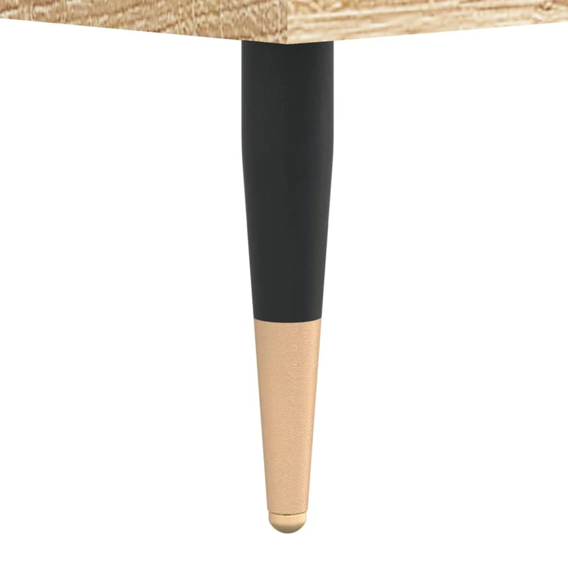 Table basse 2 tiroirs et 4 compartiments design rustique moderne 102 x 44,5 x 50 cm bois d'ingénierie et métal DEC038892