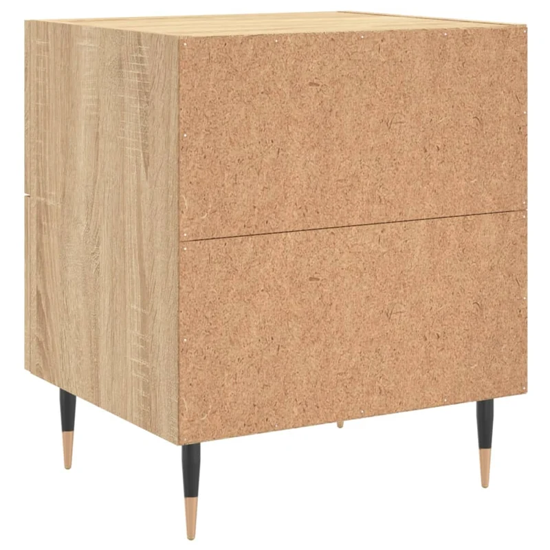Tables de chevet 2 pcs chêne sonoma 40 x 35 x 47,5 cm brun DEC035236