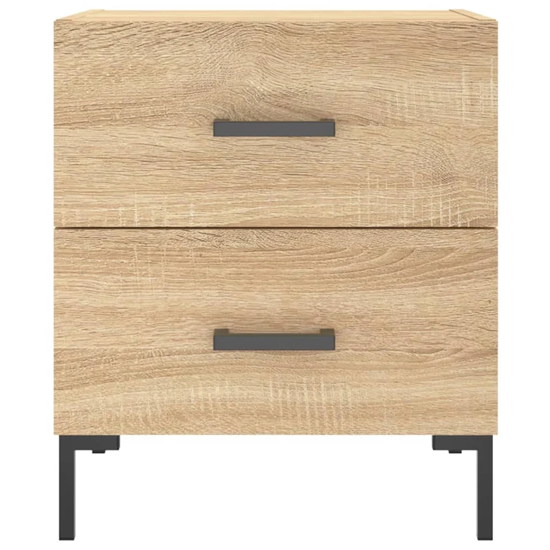 Tables de chevet 2 pcs chêne sonoma 40 x 35 x 47,5 cm brun DEC035235