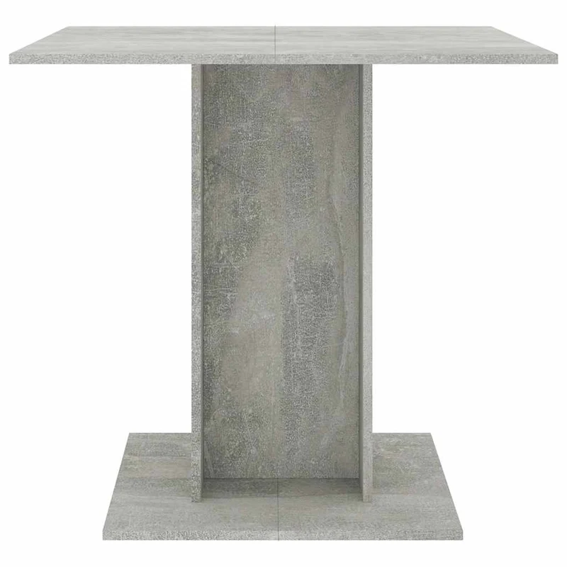 Table de salle à manger design moderne 80 x 80 x 75 cm bois d'ingénierie gris DEC036868