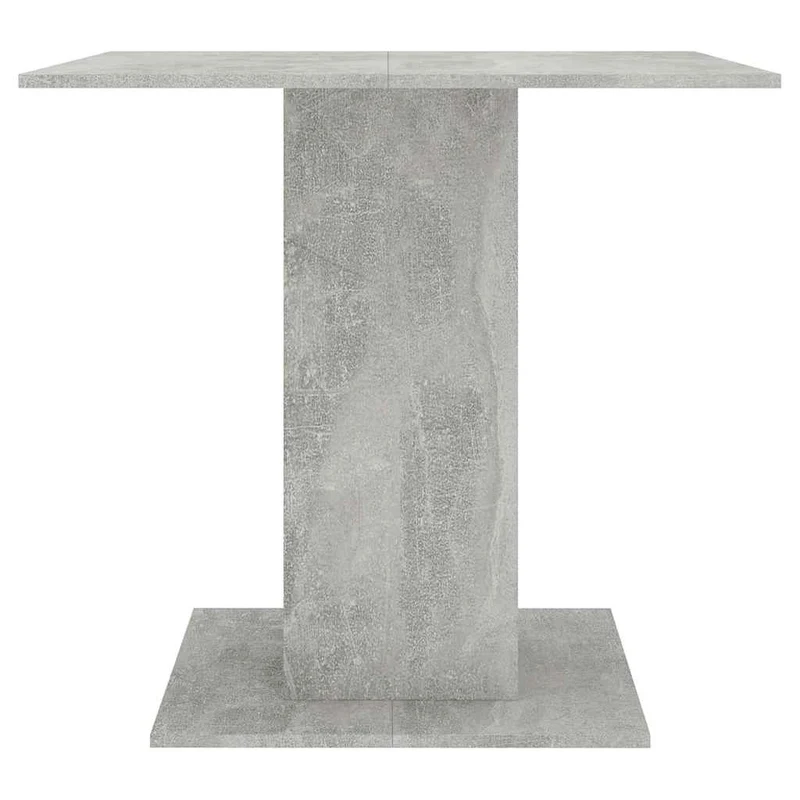 Table de salle à manger design moderne 80 x 80 x 75 cm bois d'ingénierie gris DEC036868