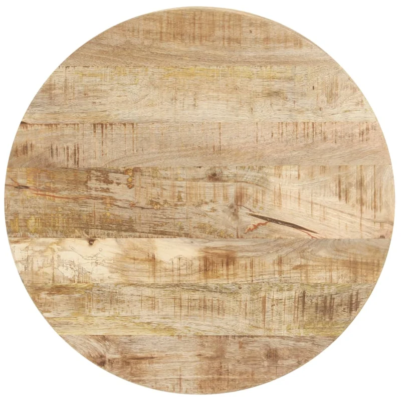 Table d'appoint auxiliaire bistro ø60 x 76 cm bois de manguier et fonte DEC036592
