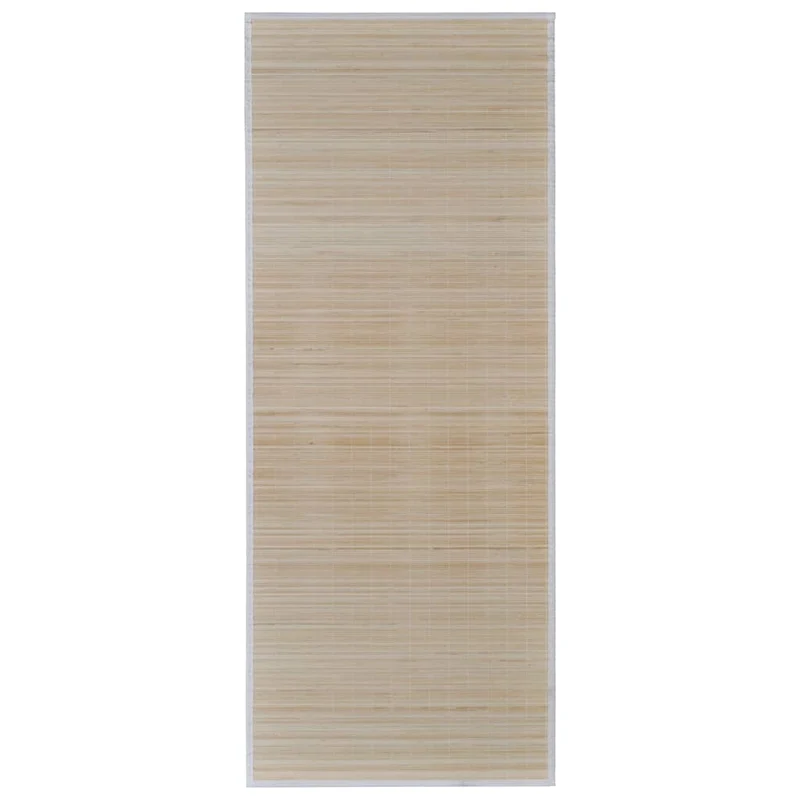 Tapis en bambou naturel à latte Rectangulaire 80 x 200 cm DEC023826