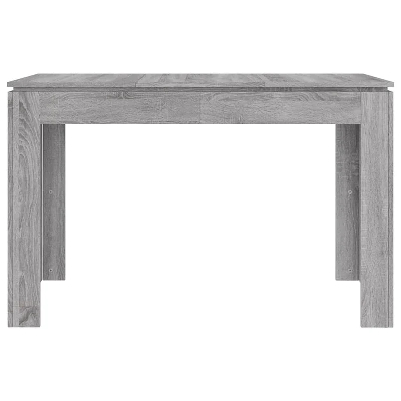 Table de salle à manger design moderne 120 x 60 x 76 cm bois d'ingénierie gris DEC036676