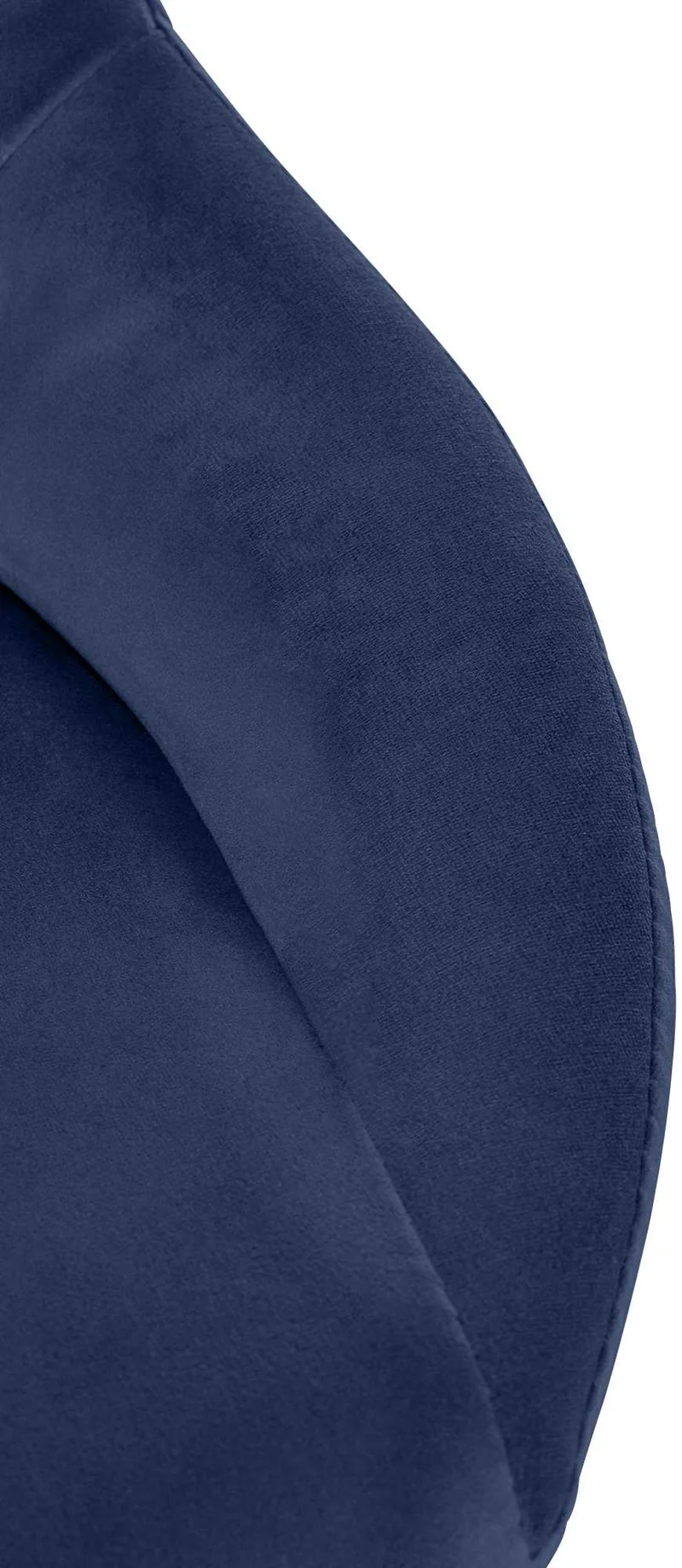 Lot de 2 tabourets de bar réglables en velours bleu dossier ajouré et pied métal blanc 10_0006119