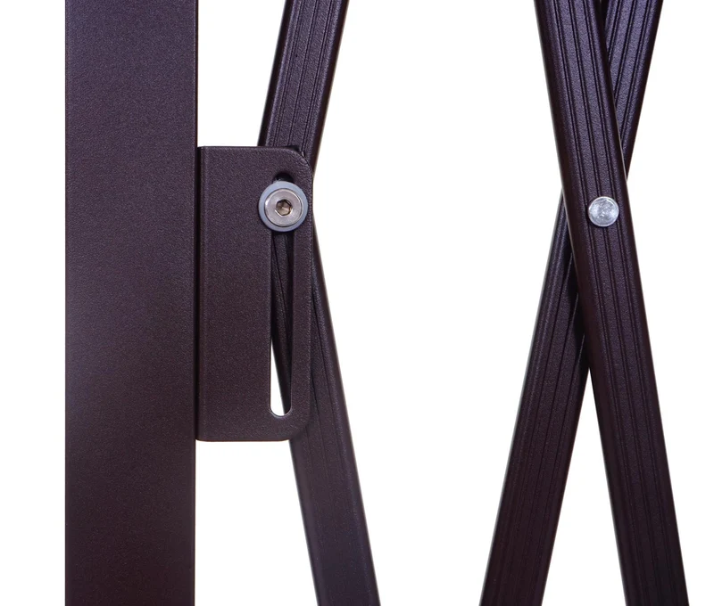Barrière treillis à ciseaux grille de protection des animaux extensible marron aluminium hauteur 103 cm largeur 35-300 cm 04_0003378