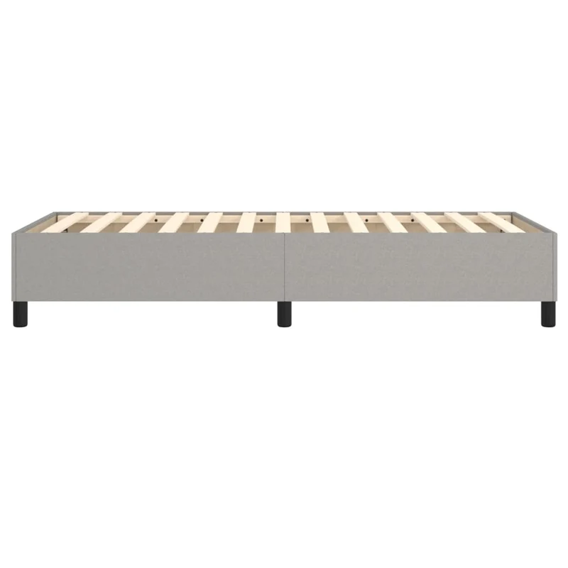 Sommier à lattes sur pieds cadre de lit 80x200 cm tissu gris clair TDL0207169