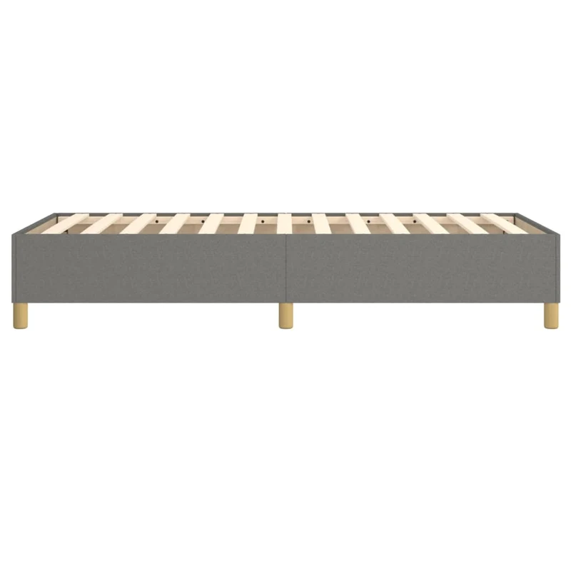 Sommier à lattes sur pieds cadre de lit 80x200 cm tissu gris foncé TDL0207107