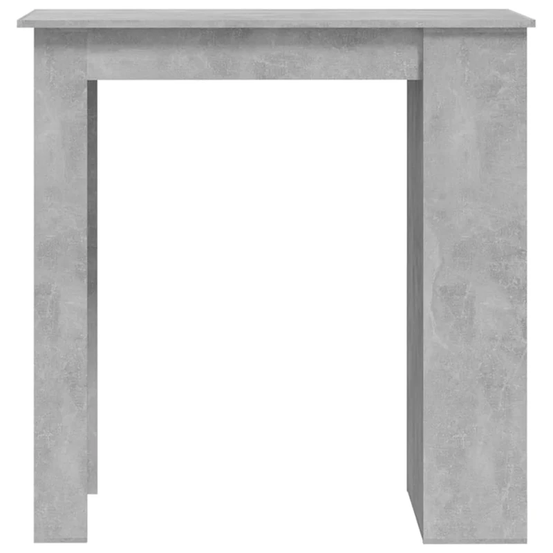 Table d’appoint multifonction à étagère de rangement 102 x 50 x 103,5 cm bois d'ingénierie gris DEC036508