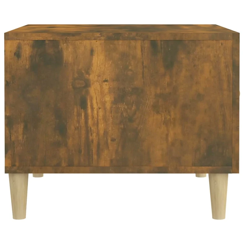 Table basse avec tiroir design moderne 50 x 50 x 40 cm bois d'ingénierie marron DEC038414