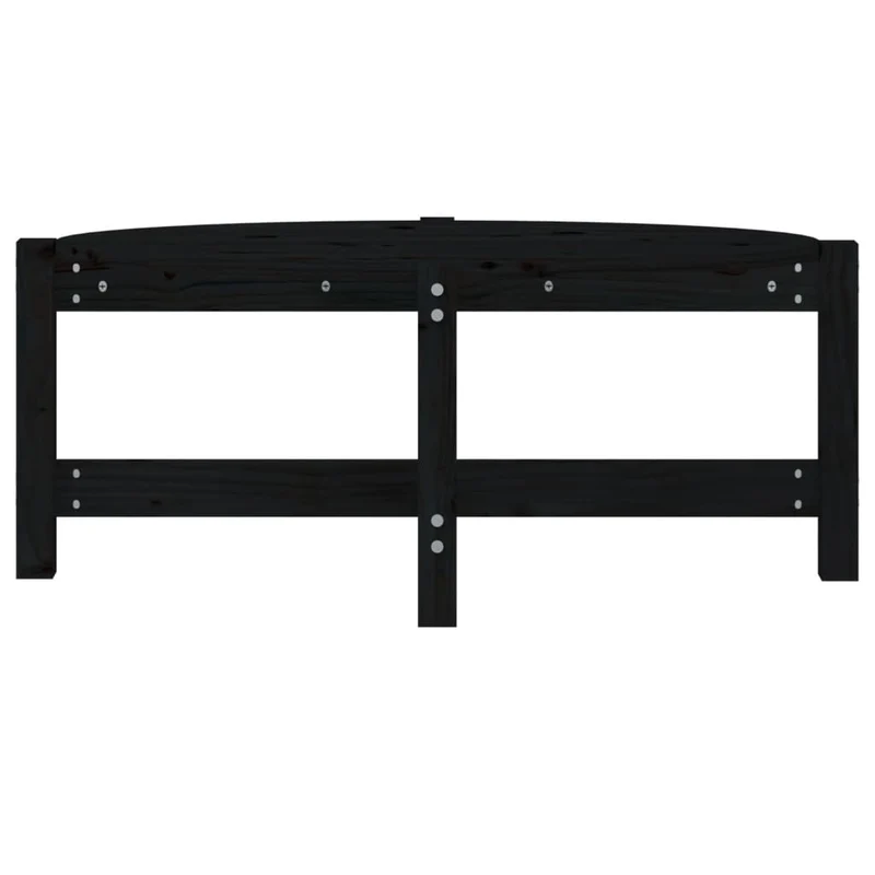 Table d'appoint style simple 87 x 48 x 35 cm bois massif de pin noir DEC039802