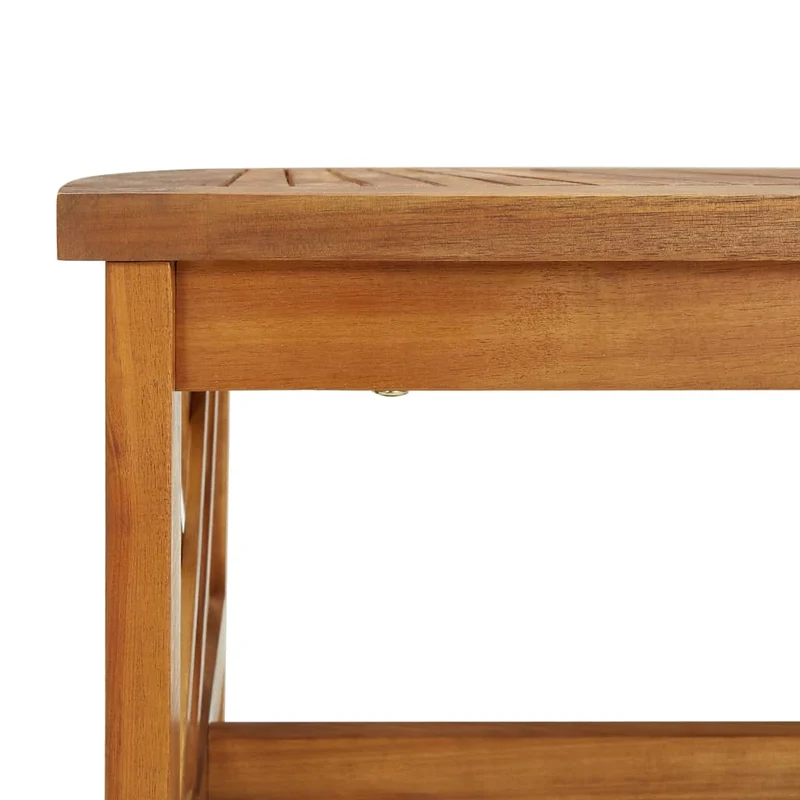 Table basse de salon design rustique 102 x 50 x 43 cm bois d'acacia DEC036969
