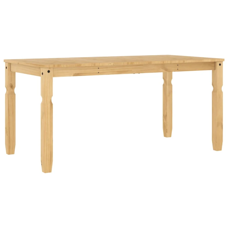Table de salle à manger design rustique 160 x 80 x 75 cm bois massif de pin DEC036852