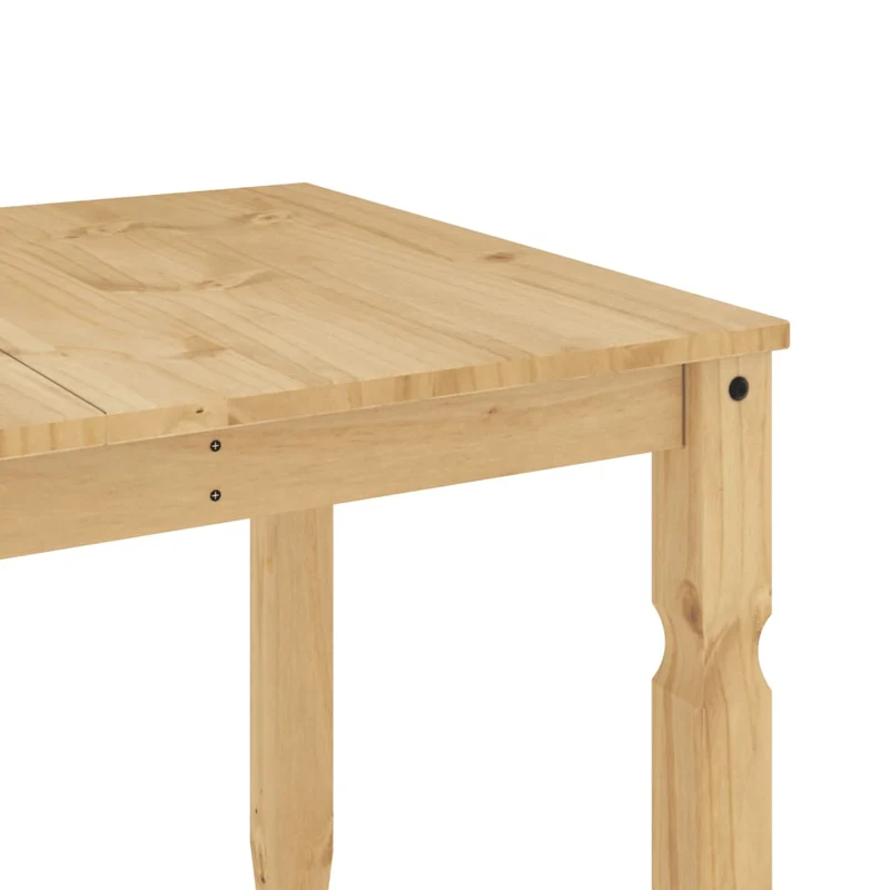 Table de salle à manger design rustique 160 x 80 x 75 cm bois massif de pin DEC036852