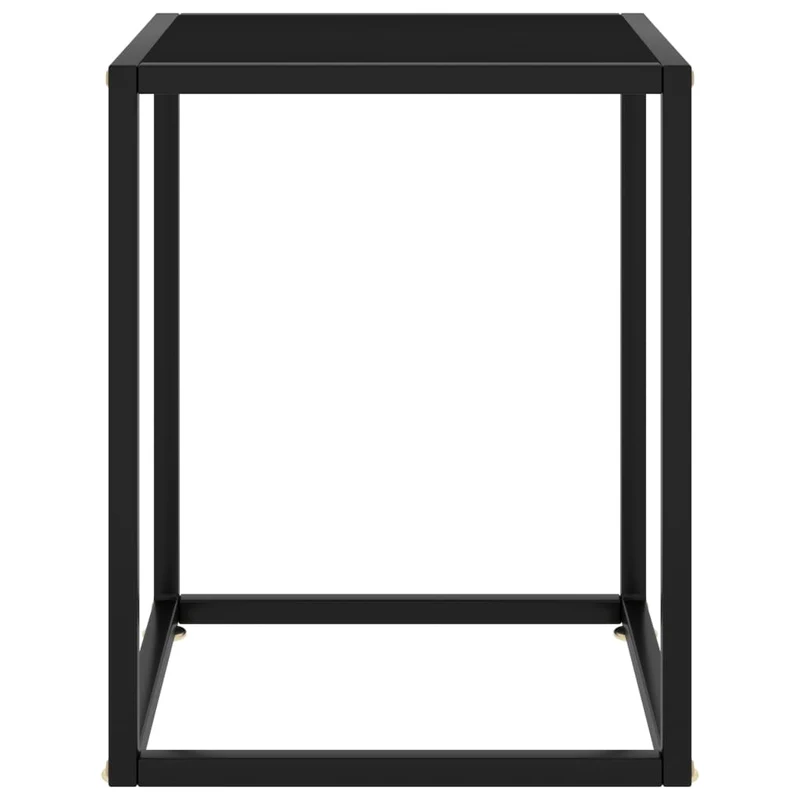 Table basse design moderne et contemporaine avec verre et acier 40 x 40 x 50 cm DEC039880