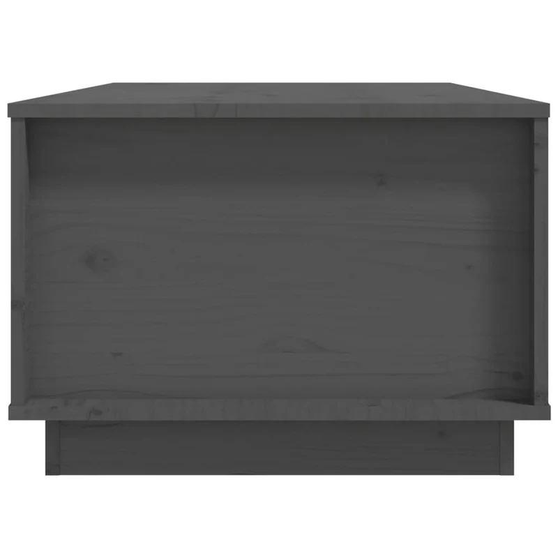 Table basse avec plateau relevable design moderne 100 x 50 x 35 cm bois massif de pin gris DEC039149