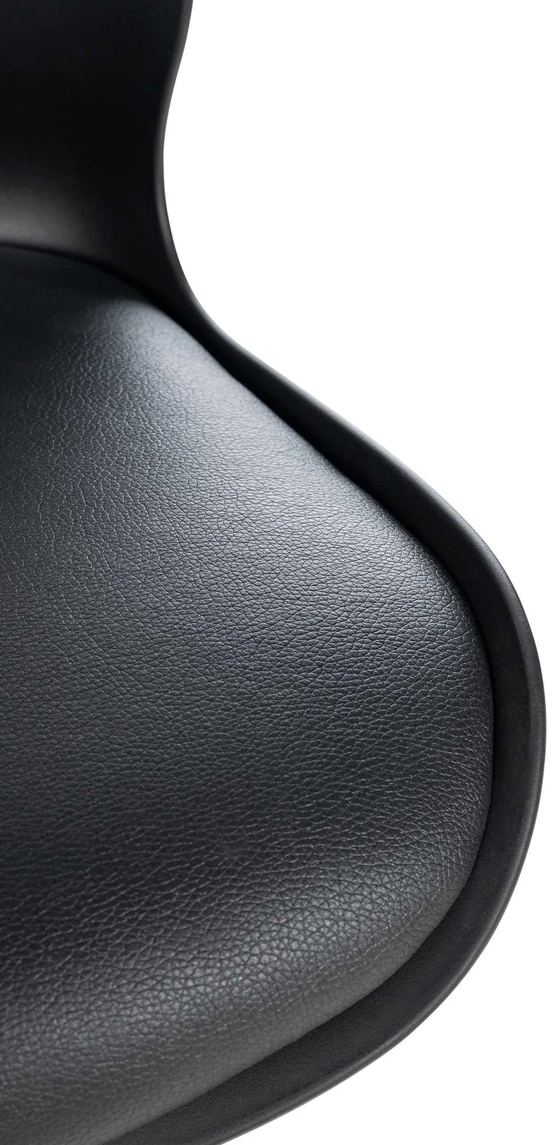 Lot de 2 tabourets de bar avec repose-pieds hauteur réglable pivotant en PVC et plastique noir et métal 10_0004170