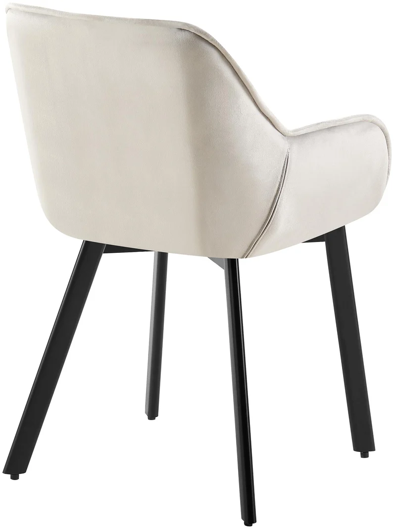 Chaise de salle à manger x1 assise pivotante en velours gris clair motif matelassé cadre métal 10_0007376