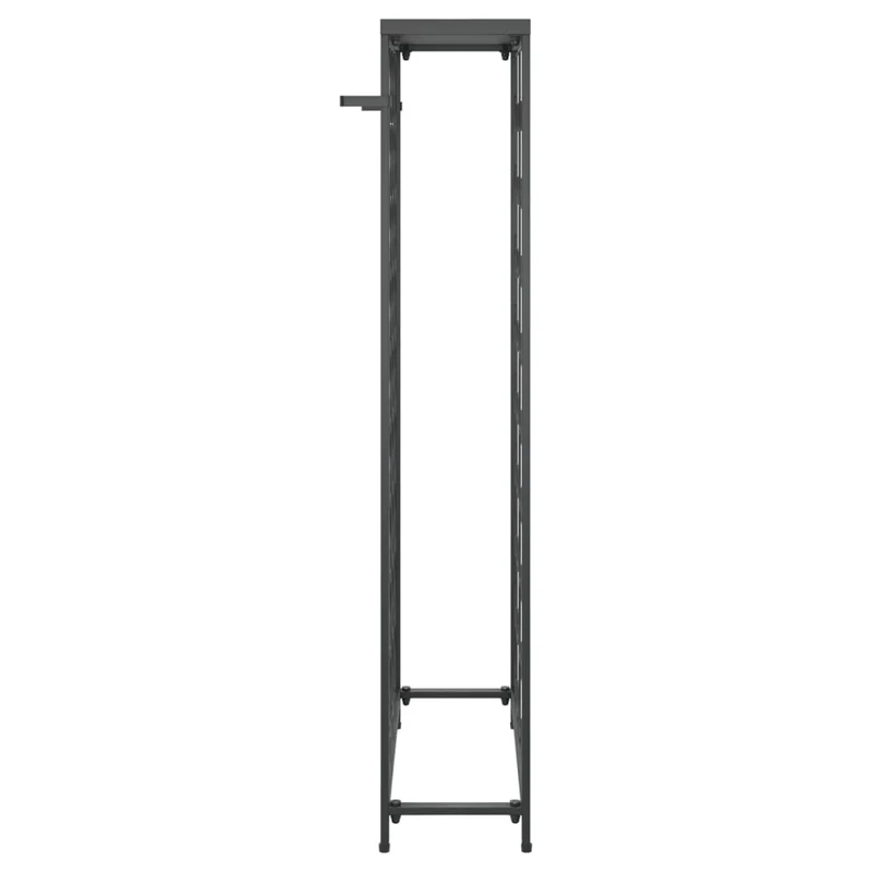 Casier range bouteilles étagère de rangement vin de 45 bouteilles 54 x 18 x 100cm fer forgé noir DEC024279