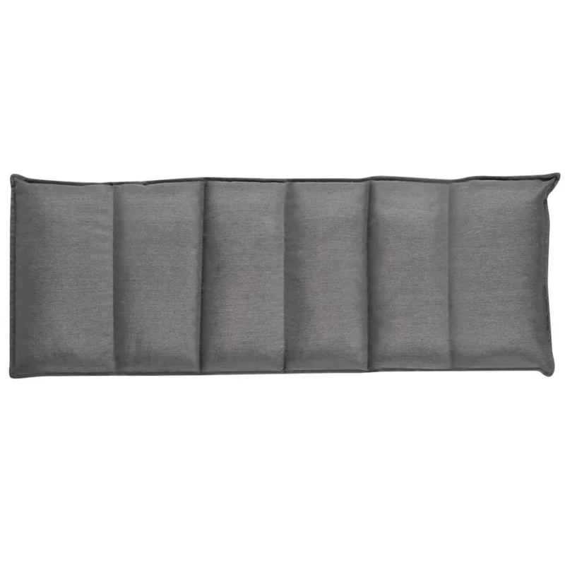 Chaise longue pliable de sol en tissu gris DEC028701