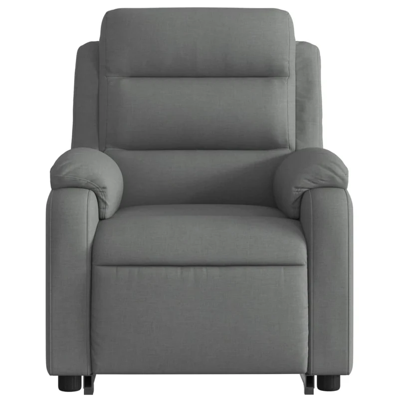 Fauteuil relax TV rembourrage confortable fonction de levage électrique en tissu gris DEC027936