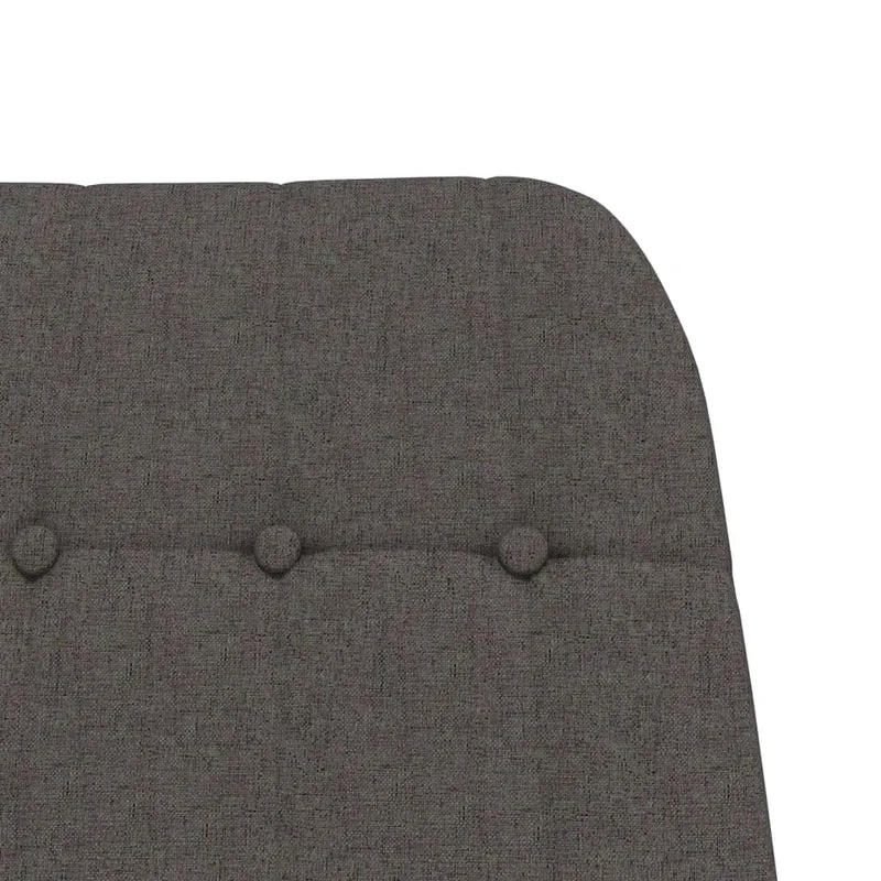 Fauteuil à bascule d'allaitement rembourré relax pour salon en tissu gris foncé DEC028983