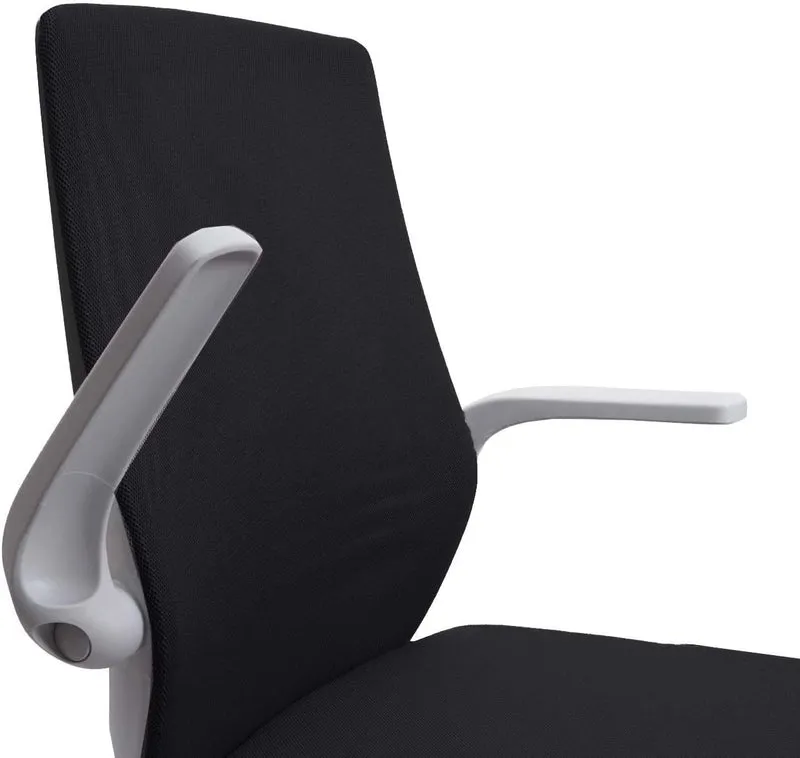Chaise de bureau ergonomique accoudoirs mécanisme de bascule en maille noir BUR04106