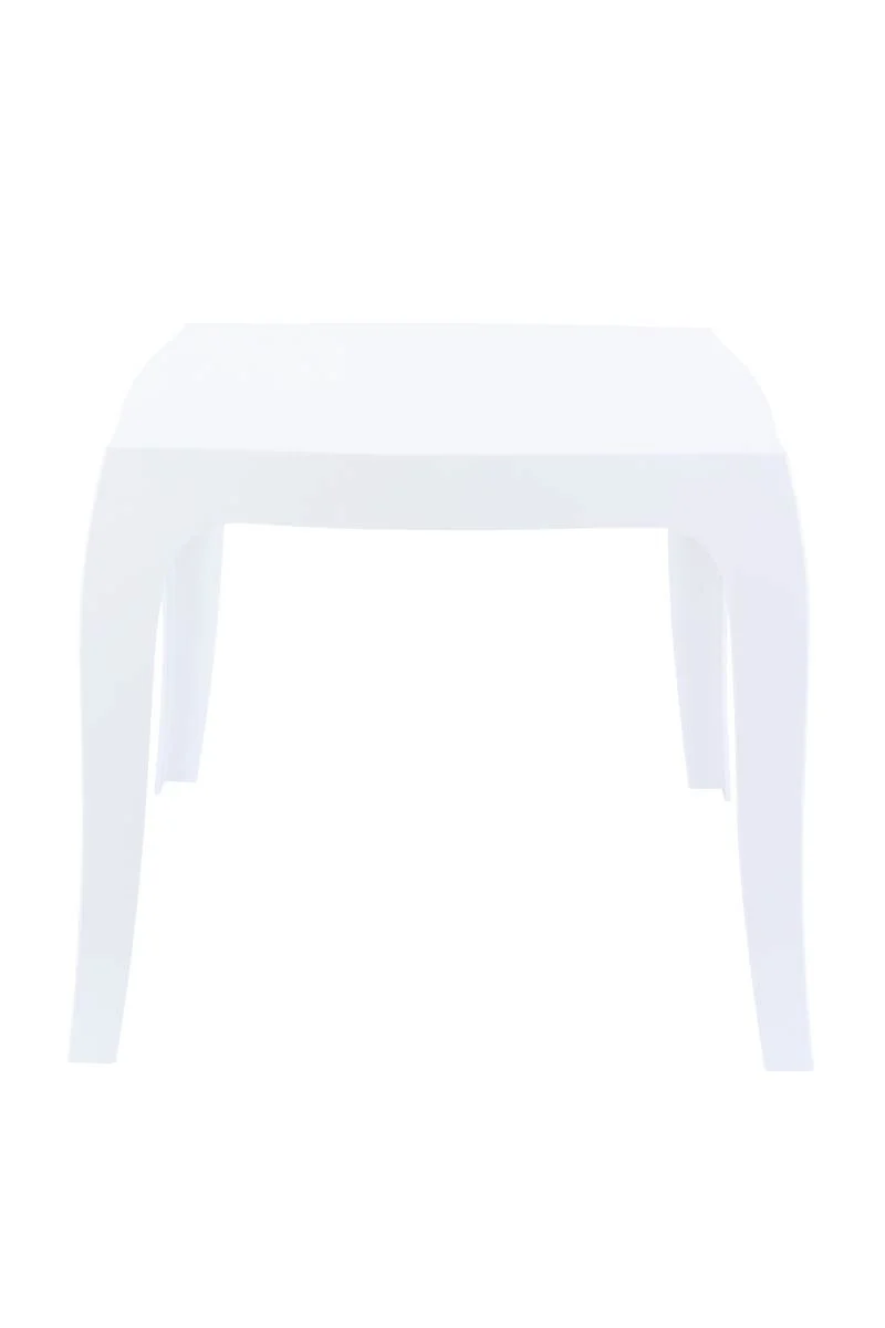 Petite table design moderne en plastique blanc pour intérieur ou extérieur 10_0001067