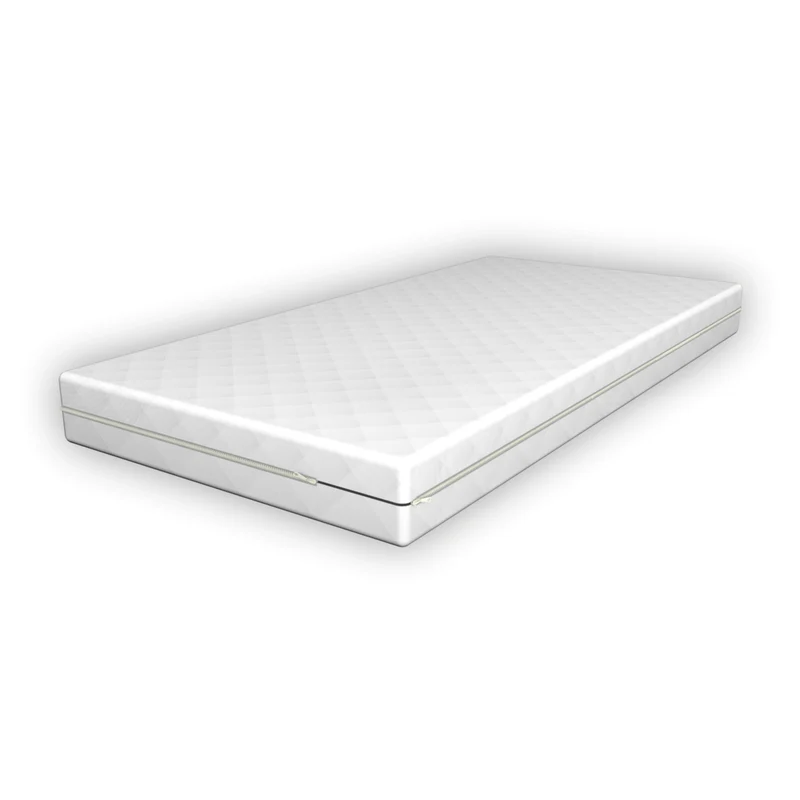 Lit pour enfant avec matelas et sommier à lattes en bois de pin naturel 80 x 160 cm 03_0005453