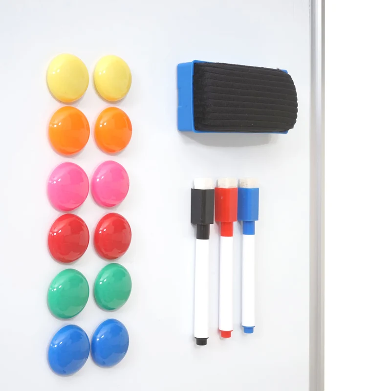Tableau blanc magnétique tableau d'affichage mobile accessoires inclus 150x100cm 04_0005121