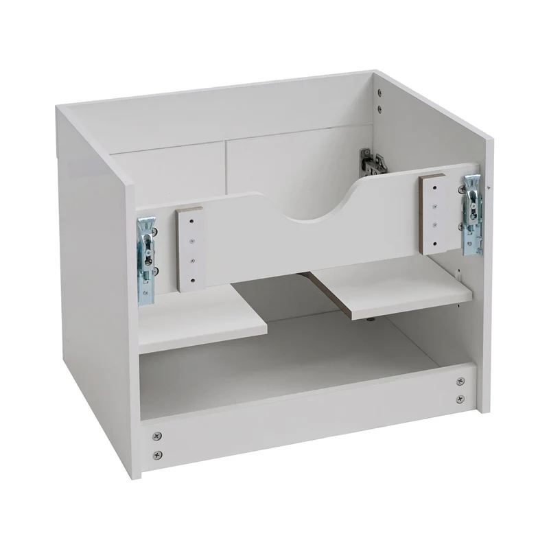 Meuble sous-vasque meuble de salle de bain brillant 60cm blanc 04_0001250