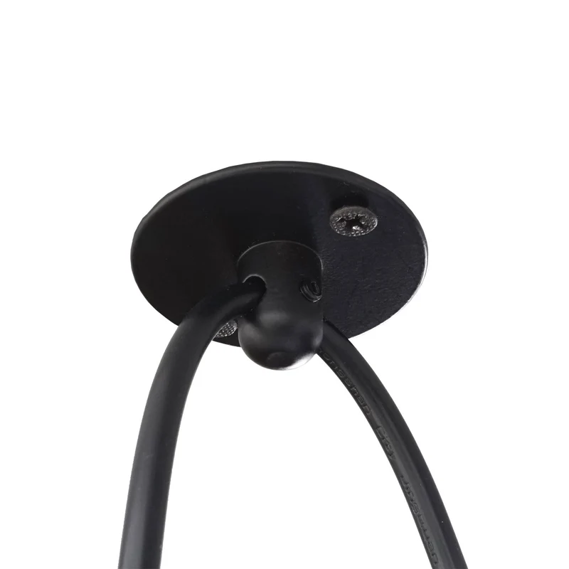 Suspension lampe suspendue lustre hauteur réglable en métal industriel noir abat-jour cage 9x 04_0004044